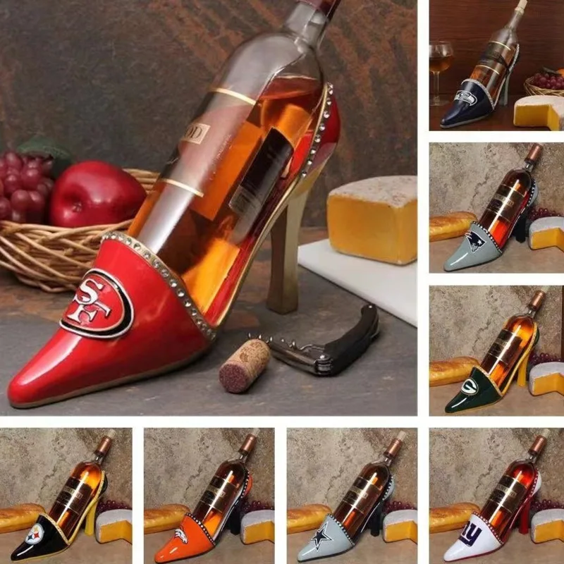 

Wine Display Rack Vintage Creative High Heels Wine Rack Wine Bottle Holder Living Room Table Home Decor Ornaments New Year Gift