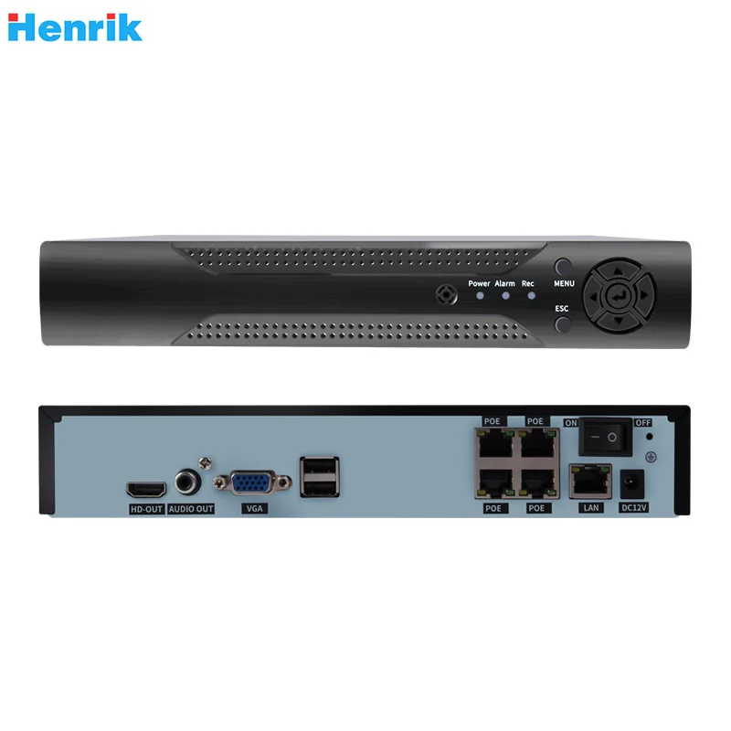 H.265 H.264 8CH 48V система охранного видеонаблюдения POE NVR IP камера системы P2P ONVIF 5MP/4MP/1080P