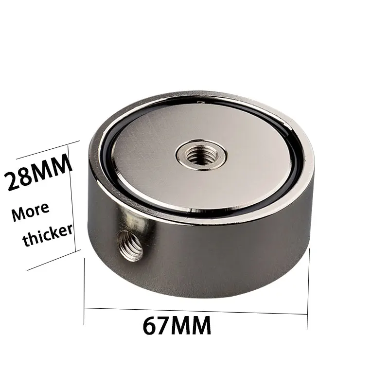 Две стороны 200 кг магнитный материал Рыбак восстановление поиск сильный