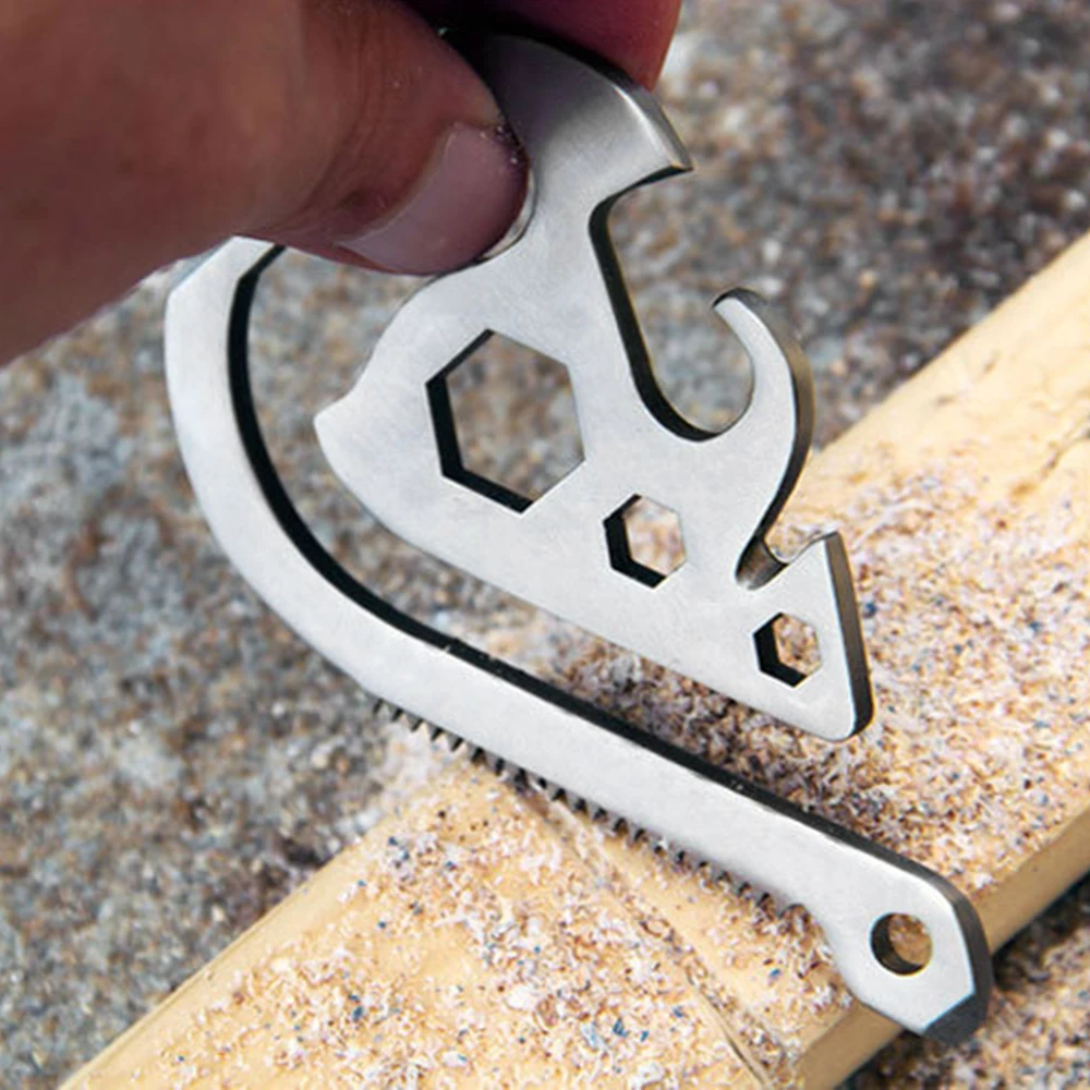 2 шт./лот Открытый портативный гаджеты многофункциональный ключ держатель Пила и
