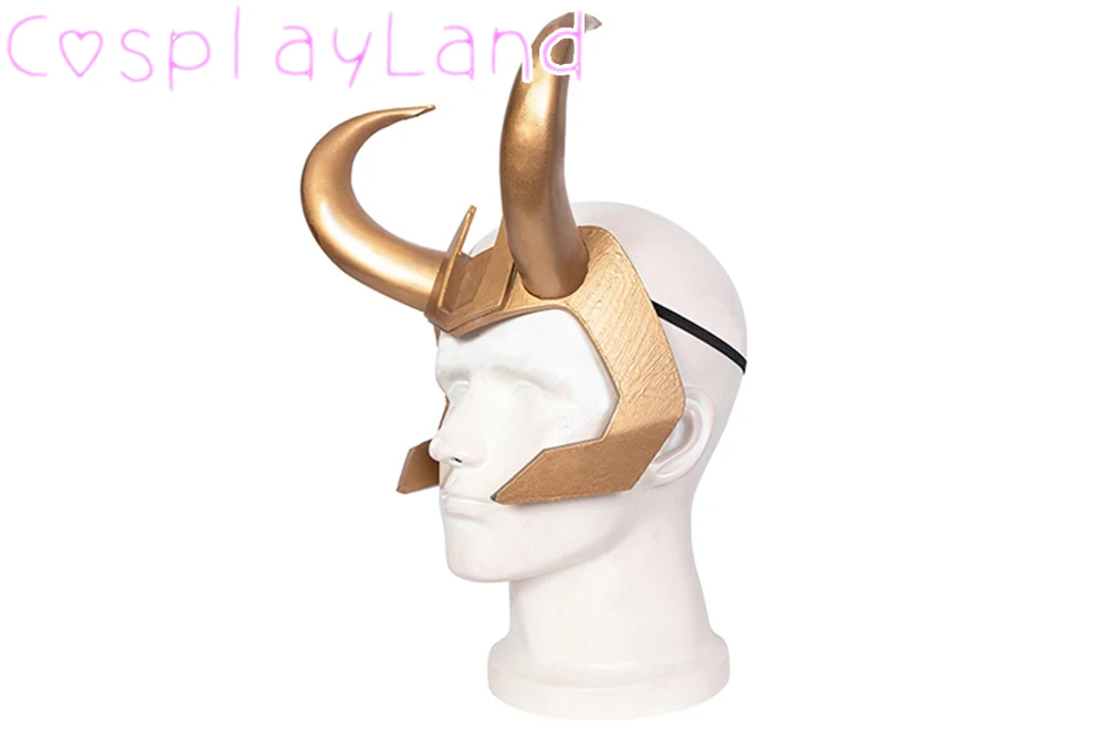 Костюмы на Хэллоуин аксессуары для косплея Loki женская маска с рожками необычная