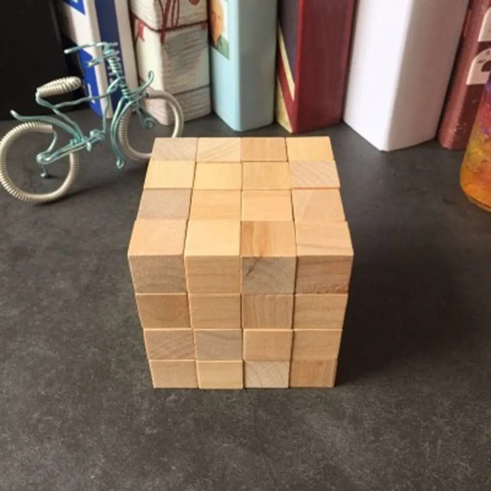 DIY Деревянные сборные строительные блоки игрушка для детей Семейная Игра домино