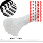 Самоблокирующаяся нейлоновая кабельная стяжка 8*150, белая пластиковая кабельная стяжка 8*350, Кабельная Стяжка типа молнии, фиксированное кольцо, кабельная стяжка 8*450 8X, 30 шт.