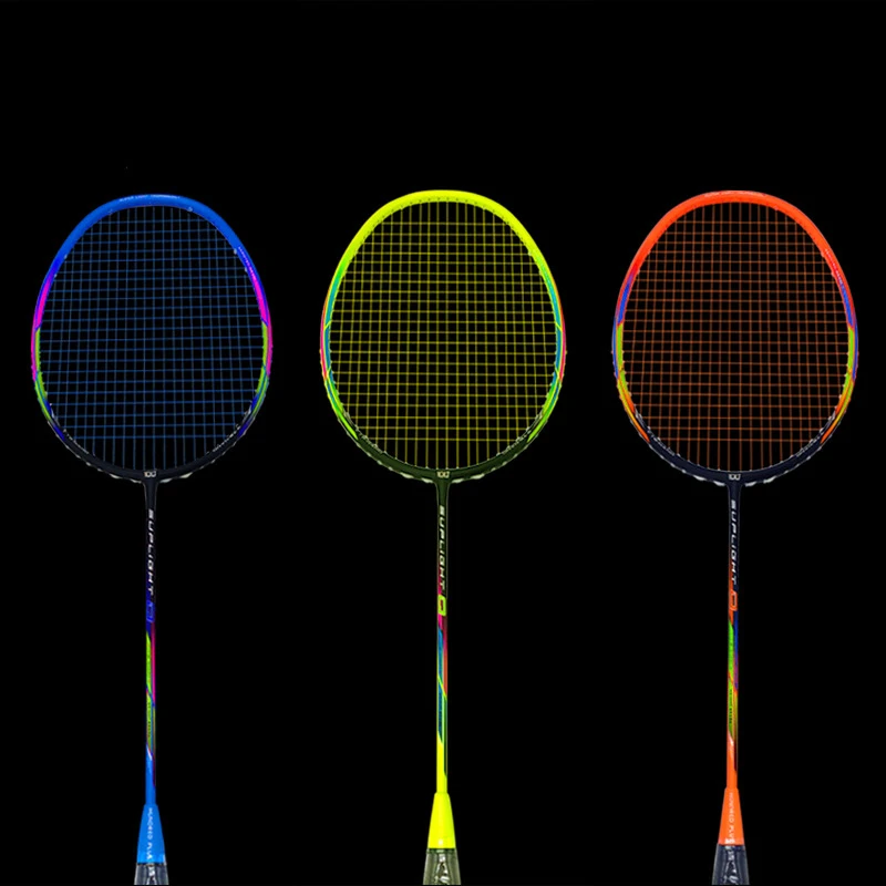 

Ultra-light Badminton Racket Full Carbon 69g 7U High Pound Carbon Badminton Racket Carbon Fiber With Bag And Gifts