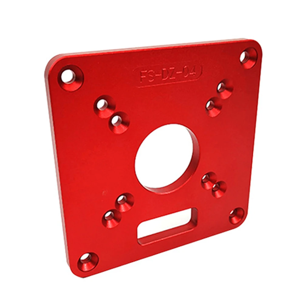 

Parts Router Table Insert Plate Aluminium Practical Tool Red Engraving Trimmer Models Woodworking Benches Accessories Accurate