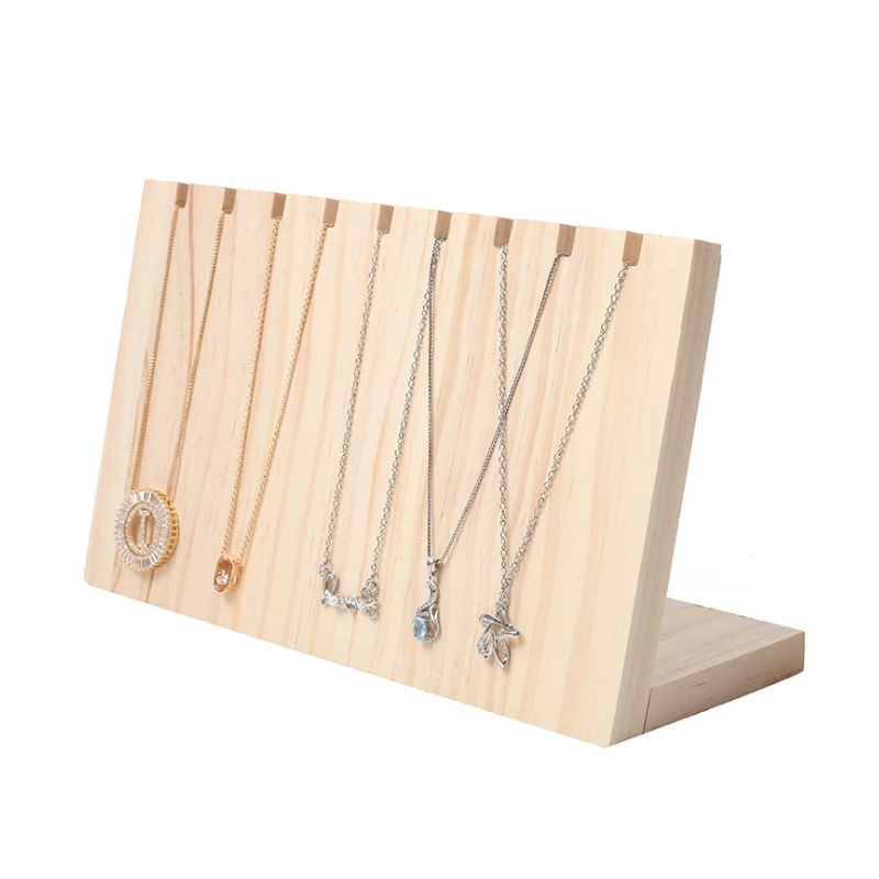 9 битная деревянная Коллекция ювелирных изделий демонстрация ожерелья серег