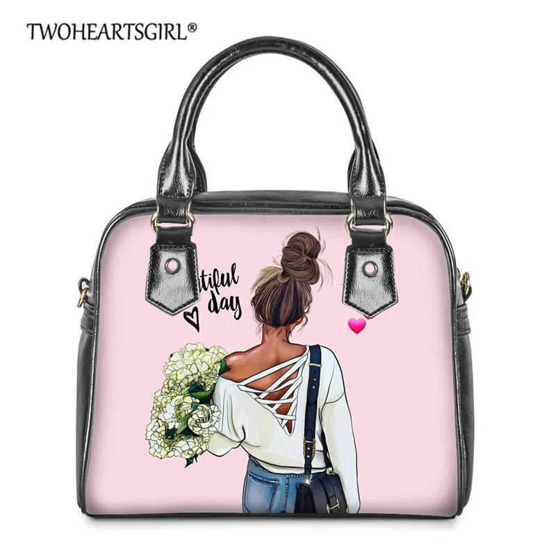 

Twoheartsgir Queen Mama Print Totes Shoulder Bags for Women Super Mom Handbag Messenger Bag Ladies Crossbody Bag Bolsa Feminina