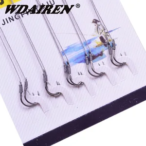 10 шт.лот, Высокоуглеродистая сталь, Полиэтиленовая леска, группа крючков, колючий Вертлюг, джиг для ловли карпа, нахлыстом, рыболовные снасти, аксессуары, джиг