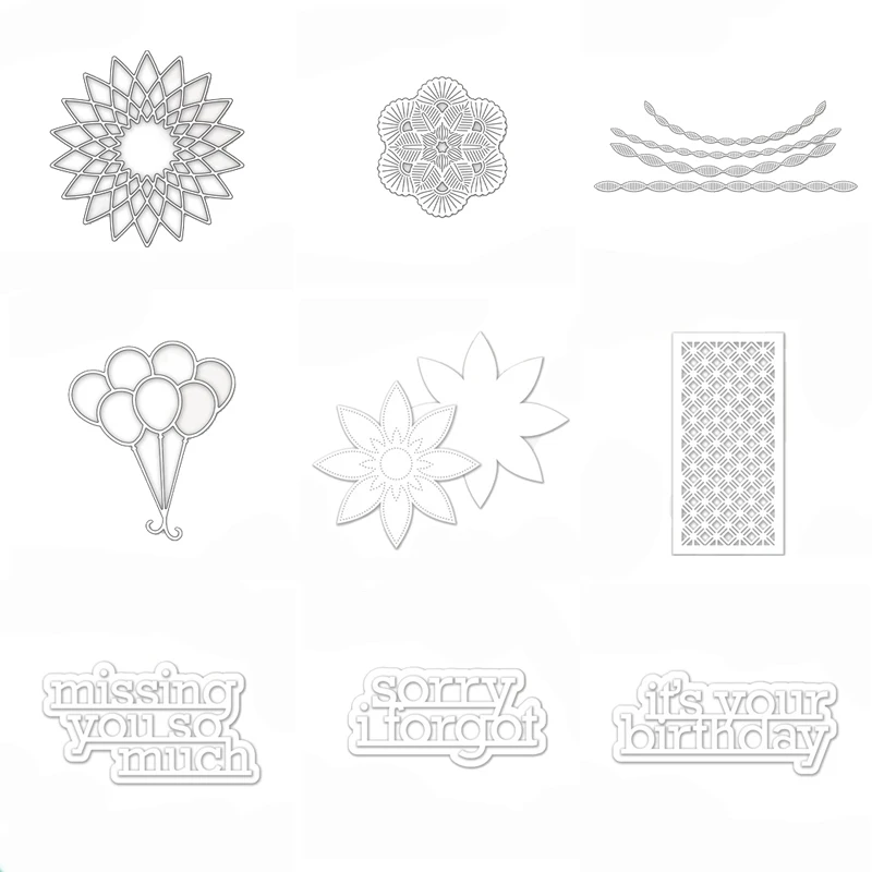 

2022 Spring New Metal Cutting Dies Template DIY Scrapbooking Embossing Cutting Dies DIY Card Template Decoration