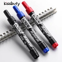 3pcsset permanent markers 1 5mm waterproof blackredblue ink quick drying for school office writing stationery art marker