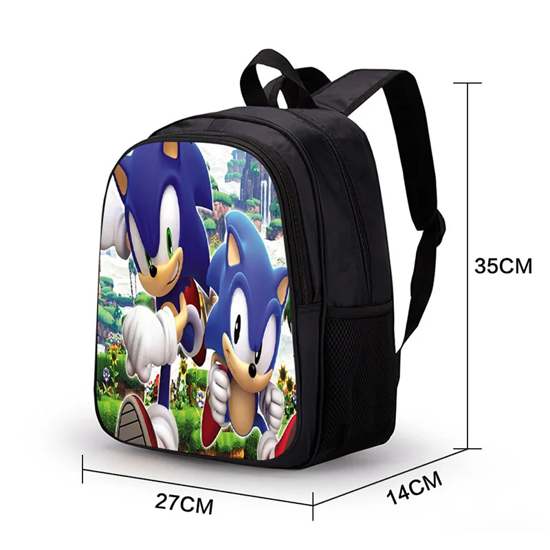3D Аниме Mochila Sonic рюкзак с ежом школьные сумки для девочек-подростков маленький рюкзак для детей рюкзак на молнии рюкзак для ноутбука