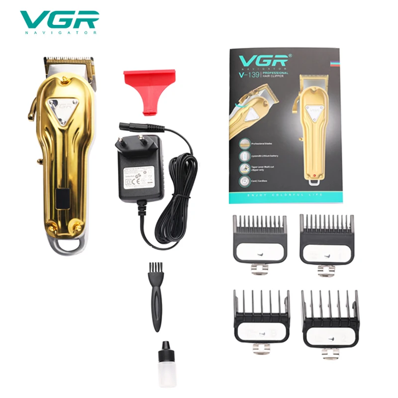 Vgr V 134 перезаряжаемая машинка для стрижки волос с ЖК дисплеем электрический