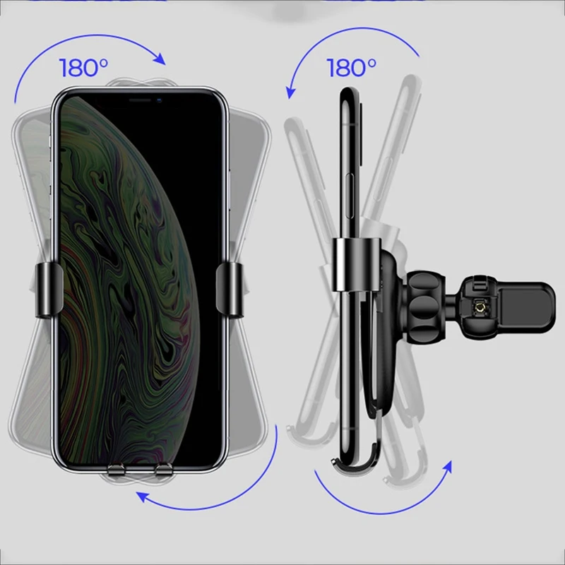 

Kong Car Phone Holder Gravity Lazy Phone Holder GPS Navigation Holder-Golden/Car Interior Products 3 Colors 1pc