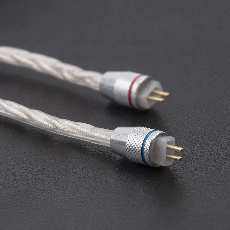 KZ AS10 KZ ZS10 ZST/ES3/BA10 выделенный кабель 2pin 0,75 мм разъем Модернизированный посеребренный кабель используется для KZ ZS10/ZSR/ZSN KZ ES4