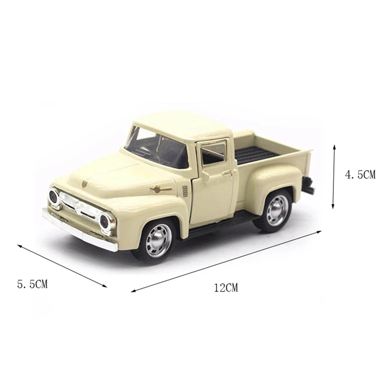 Pickups Truck Model 1:32 Scale Pull Back Alloy Diecast & Toys Vehicle Christmas Collection Gift Toy Car For Boys Children Y110 images - 6