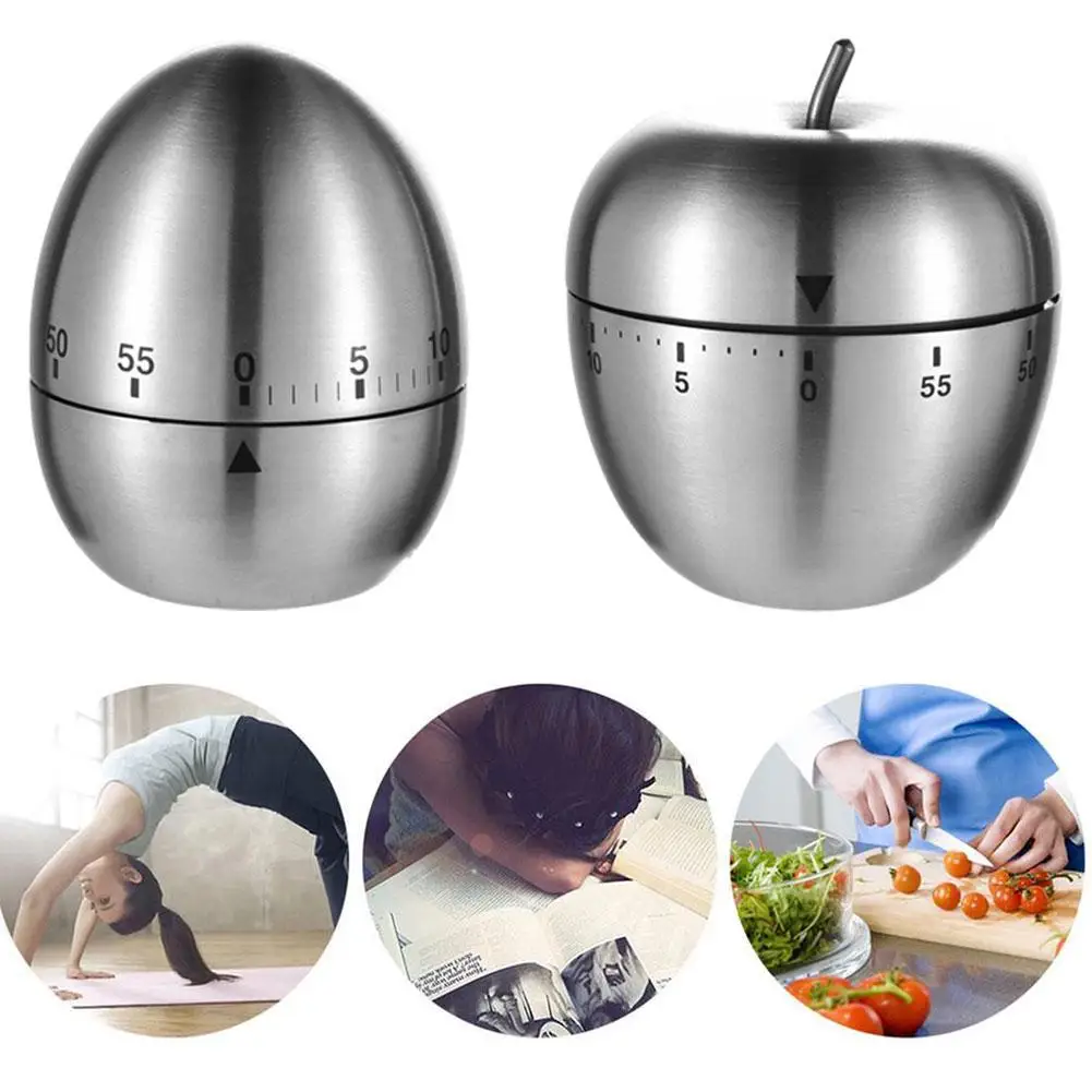 

Steel 60 Minute Kitchen Timer Cooking Timer Alarm Kitchen Tools Countdown Gadgets Kitchen Management Time E9X6