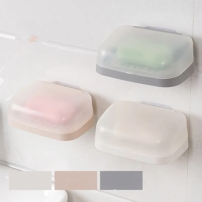 Водостойкая настенная подставка для мыла с крышкой держатель дома и душа сушилка