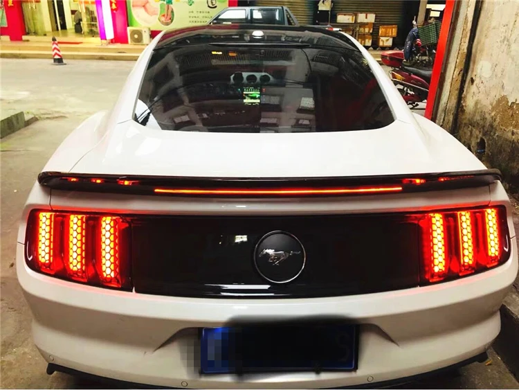 Спойлер для Ford Mustang 2015-2018 GT спойлер со светодиодной подсветкой из ABS материала