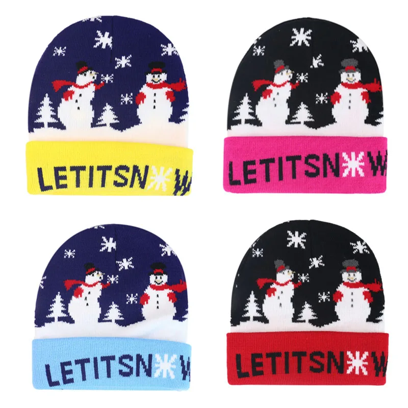 

Детская Вязаная Шапка-бини на новый год, зима 2022