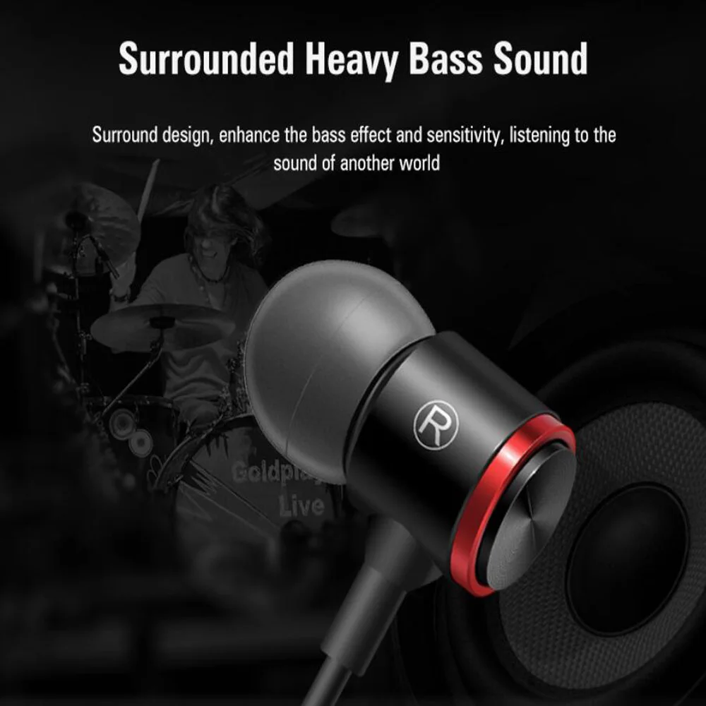 Sports Stereo BASS In-Ear Earphone Noise Cancelling Headsets DJ XBS HiFi Ear Phone With build-in Microphone for phone enlarge