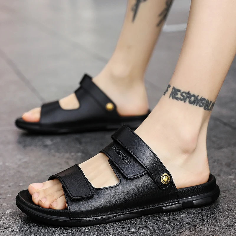 

Men Sandals New Arrivals Summer Slippers Men Beach Sandals Fashion Casual Sandal Hollow Breathable Outdoor Non-slip Water Shoes