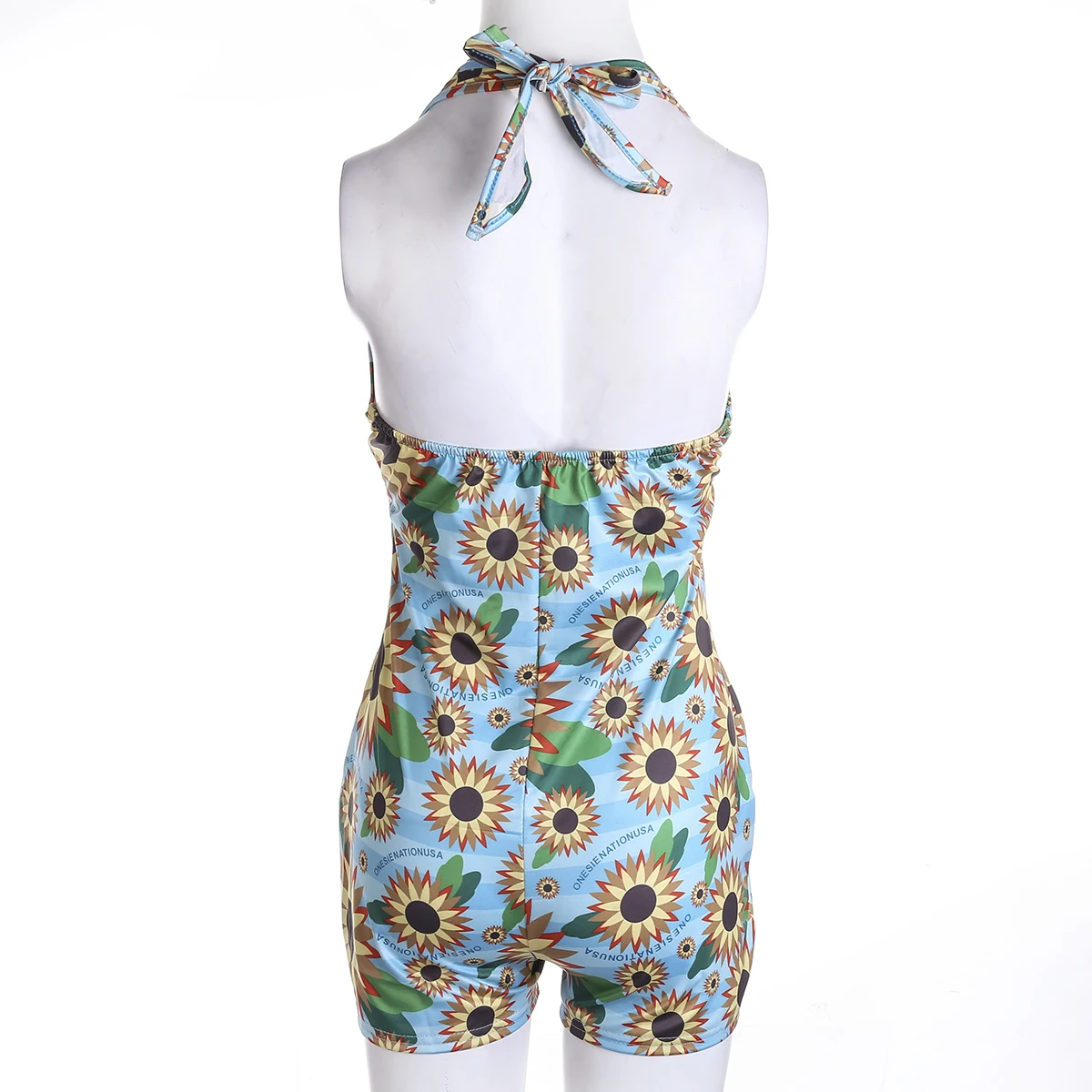 

Sexy Women Halter Sleeveless Bodysuit Home Wear Deep V Neck Bodycon Romper Pajamas Women Jumpsuit Overalls Sleepwear New S-2XL