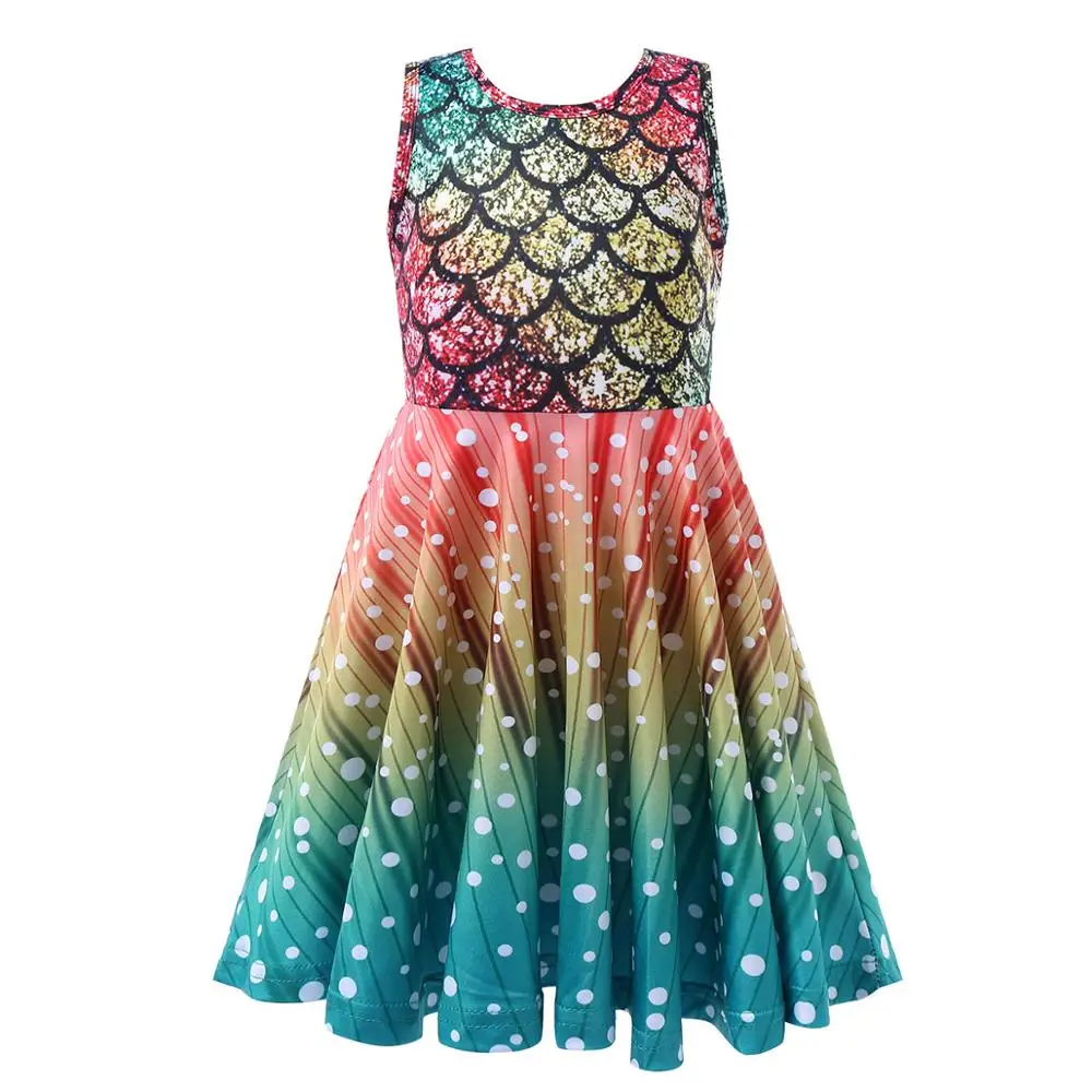 Детское платье Русалка для девочек праздничное принцессы на день рождения