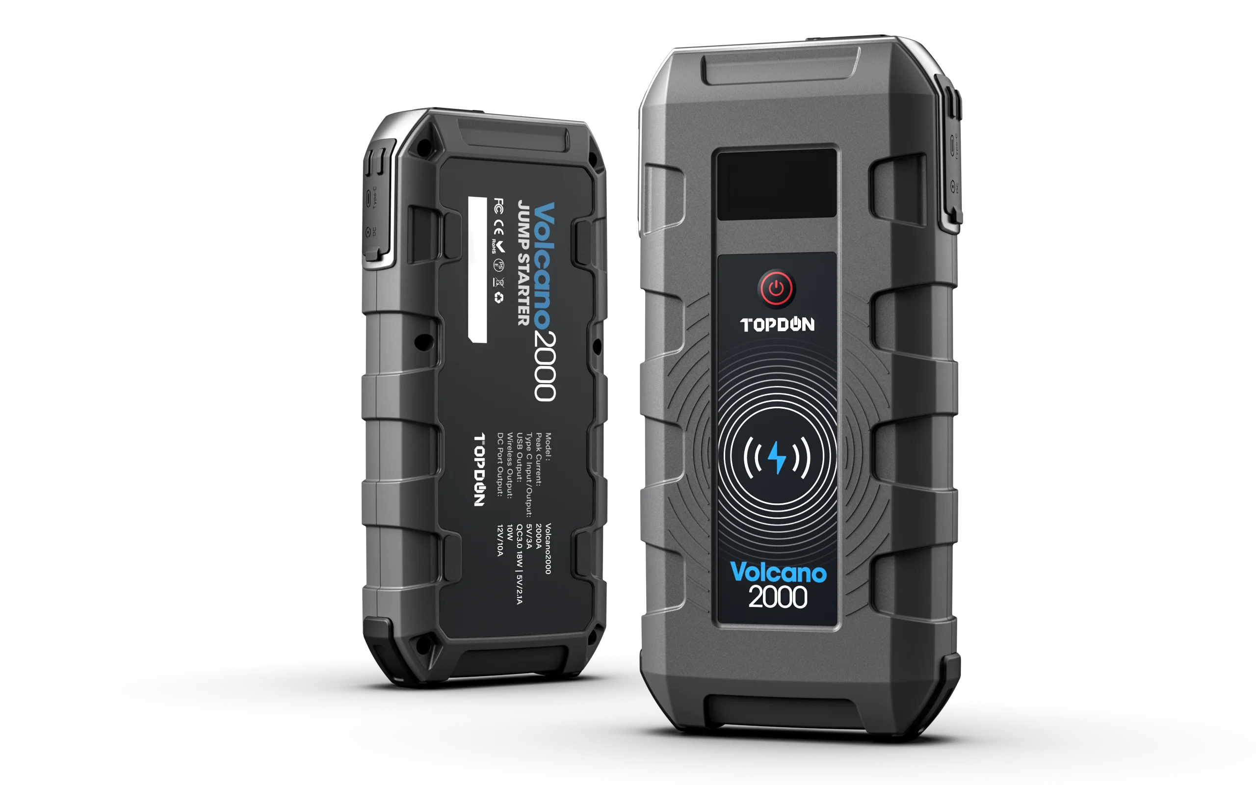 TOPDON V2000 автомобильный скачок Starte 20800mAh 12V 2000A пиковый портативный аварийный
