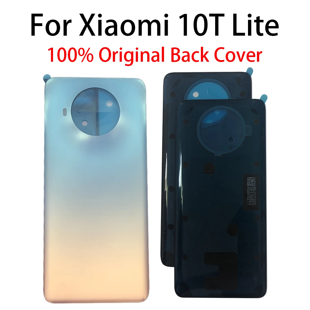 

100% оригинал для Xiaomi Mi 10T Lite Задняя Крышка аккумуляторной батареи, Задняя стеклянная крышка для Xiaomi Mi10T lite 5G