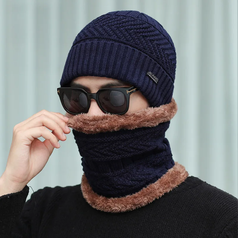 2019 зимняя мужская шапка для велоспорта уличная теплая вязаная осенняя и новая