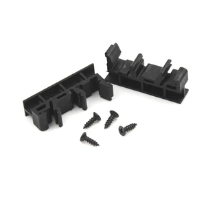 1Set PCB DIN C45 Rail Mounting Adapter Circuit Board Bracket Holder Carrier Clips Black Green 2pcs adapter+4 screws