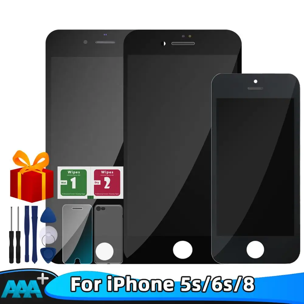 AAA +++ качественный ЖК дисплей для iPhone 5s 6s 8 сенсорный экран дигитайзер сборка