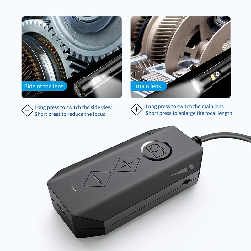 1080P Dual-Lens Endoscope Wireless with 8 LED Lights Inspection Camera Zoomable Snake For Android &amp iOS Tablet | Безопасность и