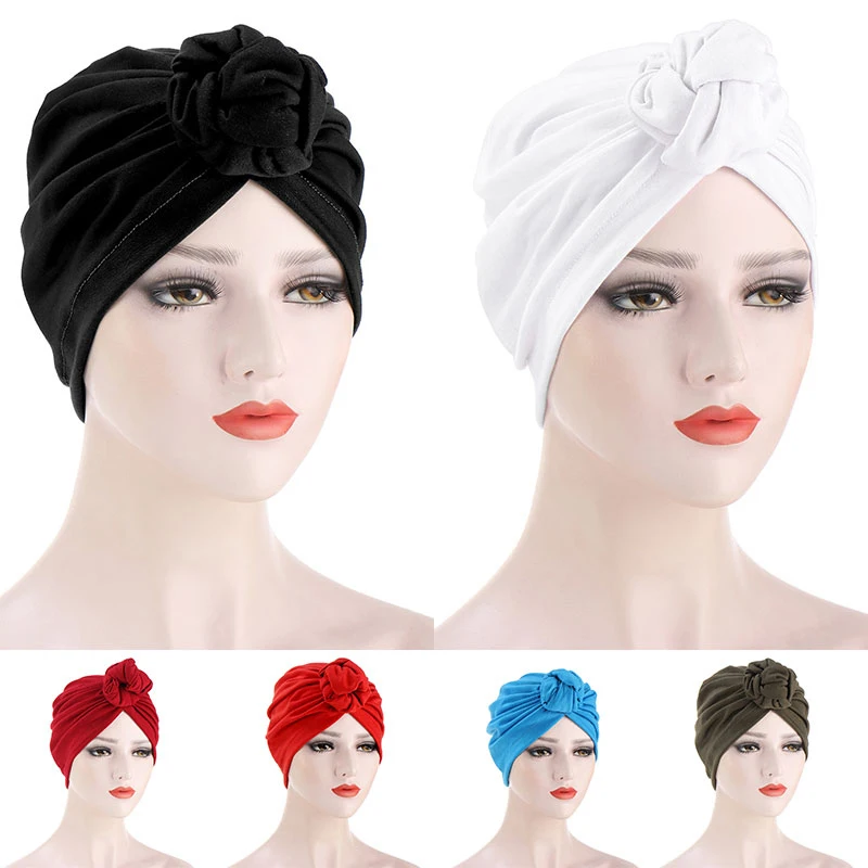 

Multi-color Turban Hat Fashion Street Hats Polyester Comfortable Baotou Cap Western Style Women Girls Popular Baotou Cap