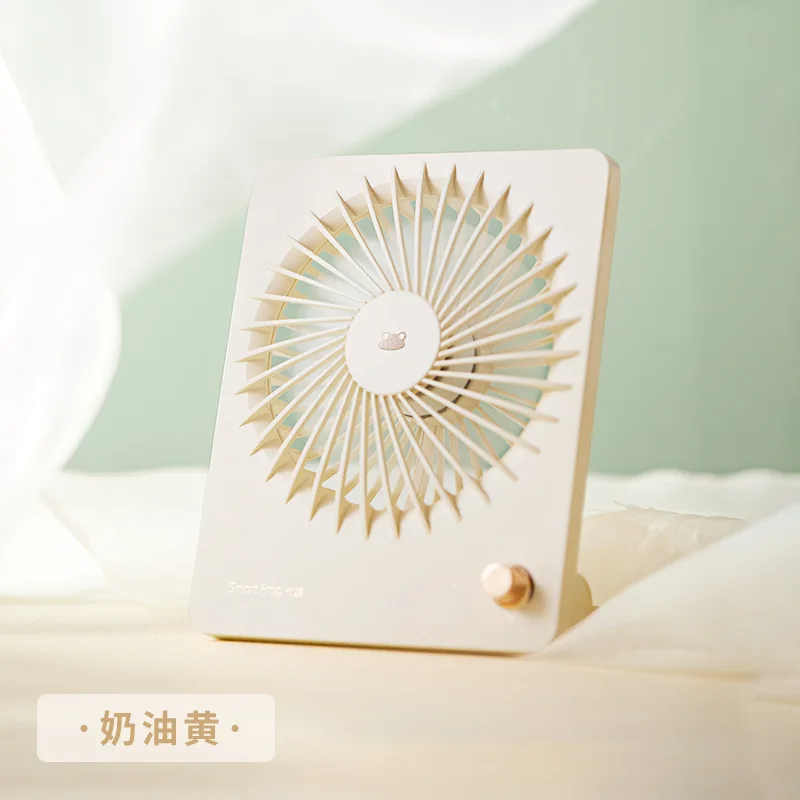 

Card frog mini fan home office wall mounted electric fan USB charging portable silent desktop fan