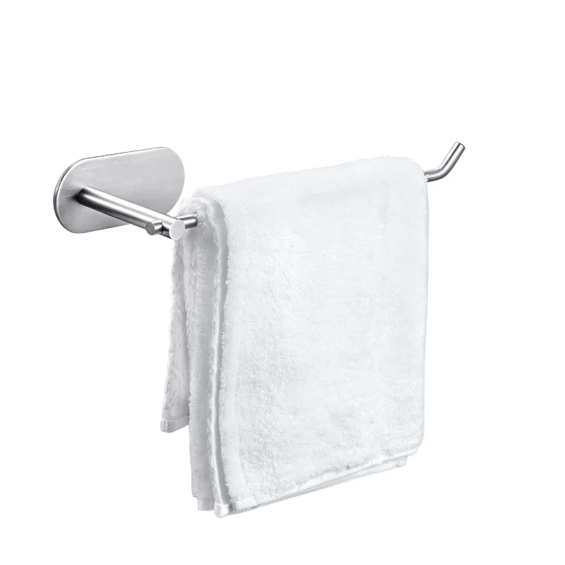 

304 stainless steel tissue holder nail-free seamless rack rag rack short kitchen towel