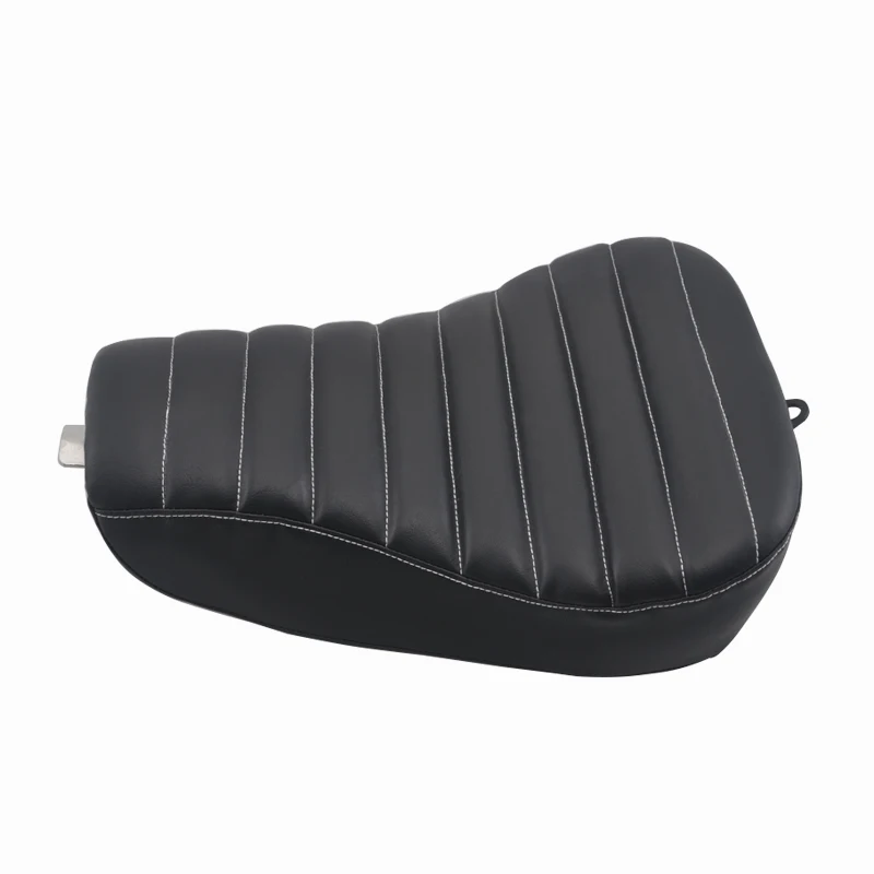 

Leather Driver Seat Black Solo Saddle For Harley Sportster XL 1200X 72 XL 1200V Iron 883 Motorcycle Parts