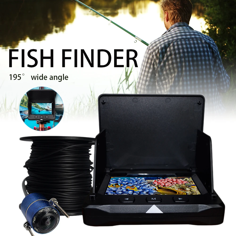 

Video Fish Finder 4.3 Inch IPS LCD Monitor Camera Kit For Winter Underwater Ice Fishing Manual Backlight Boy/Men's Gift