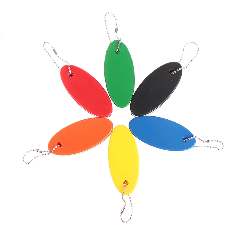 1PC Buoyant Key Ring Tube Float Keychain Floating Key Chain For Fishing Sailing Surfing Swimming Water Sports