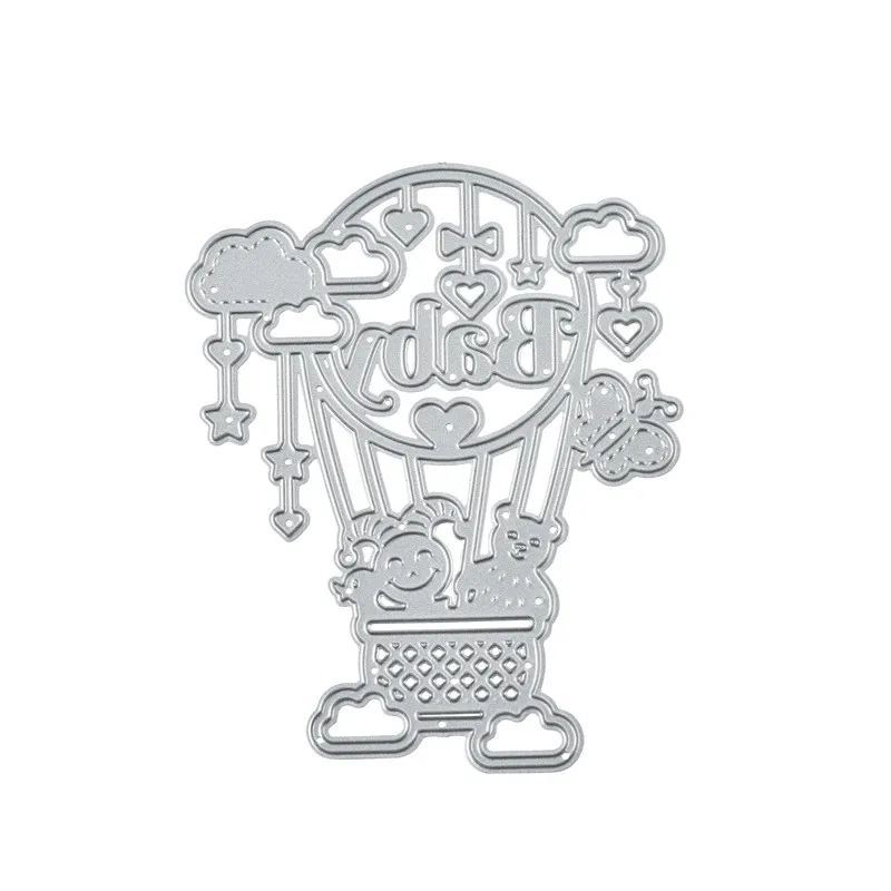 Eastshape медвежонок в воздушном шаре металлические режущие штампы для рукоделия