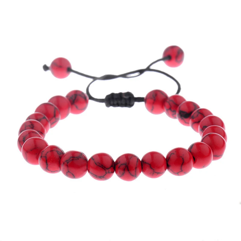 

Trendy Couples Lovers Bracelet Classic Natural Stone White and Black Yin Yang Beaded Bracelets for Men Women Jewelry Best Friend