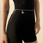 1 шт Бабочка Пояс-цепочка на талию Для женщин пляжное бикини цепочка для живота сексуальные тела ювелирные изделия