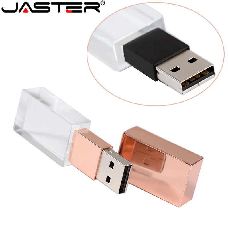 JASTER прозрачный стеклянный USB для автомобиля с логотипом, usb флеш-накопитель, 4 ГБ, 8 ГБ, 16 ГБ, 32 ГБ, 64 ГБ, USB флеш-накопитель, флеш-накопитель, ручка/Автомобильный подарок