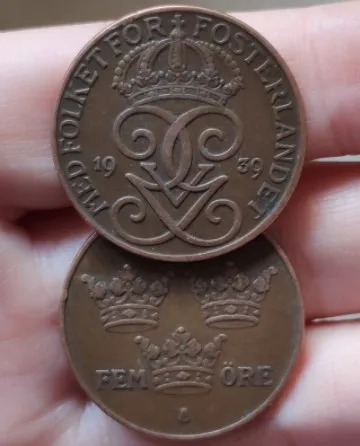 Швеция 27 мм 100% настоящая памятная монета оригинальная коллекция