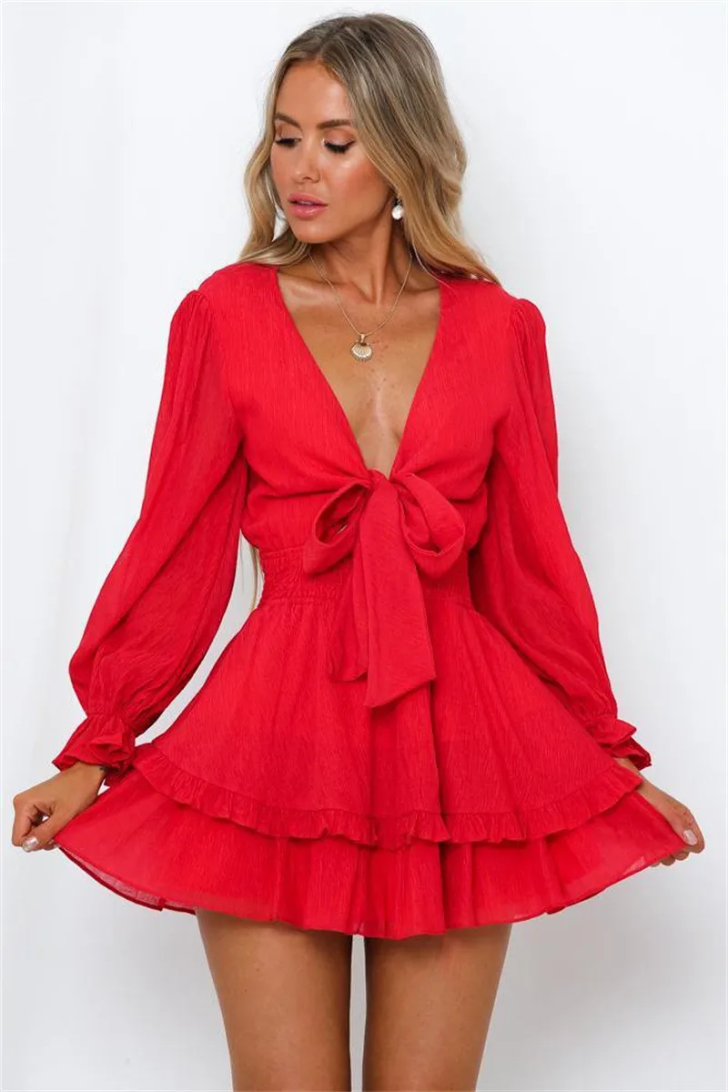 

Short White Lady Women's Chiffon Dresses 2022 Summer Sleeve Dress V-neck Female Casual Clothes Elegant Party Fashion Long Beach