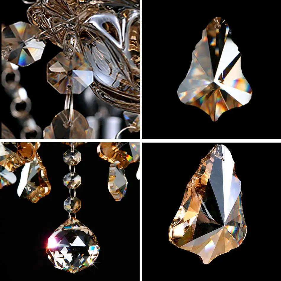 SHIXNIMAO светодиодная хрустальная люстра для дома гостиной столовой лампа