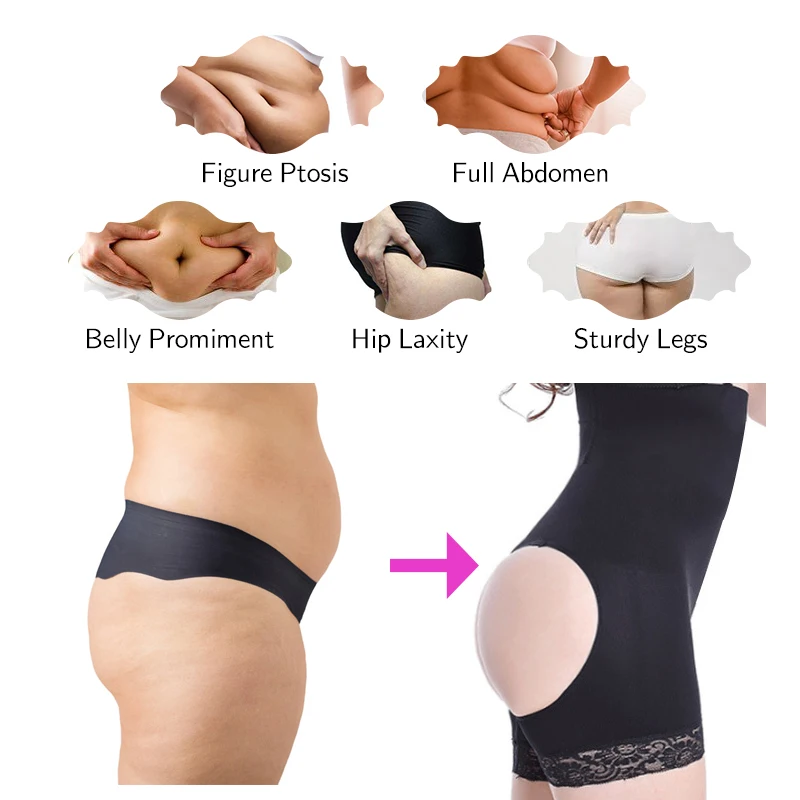 Женские трусики с высокой талией нижнее белье трусики-стринги шорты эффектом