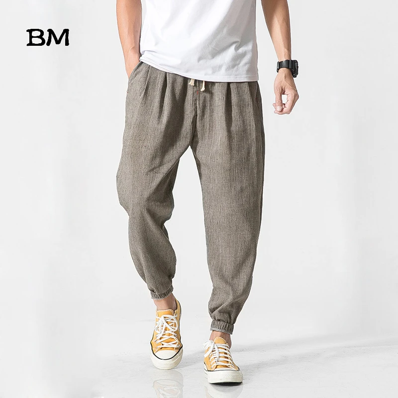 

Chinese Style Casual Men Harem Pants Men Jogger Pants Men Fitness Trousers Male Chinese Traditional Harajuku