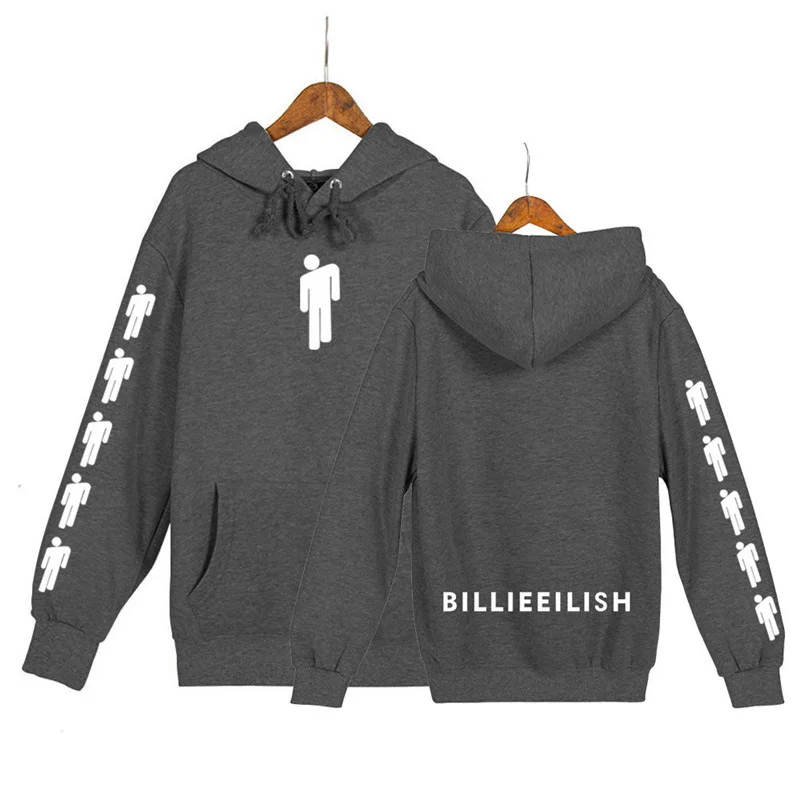 Billie Eilish модные толстовки с принтом капюшоном и длинными рукавами хит продаж 2019 повседневные трендовые