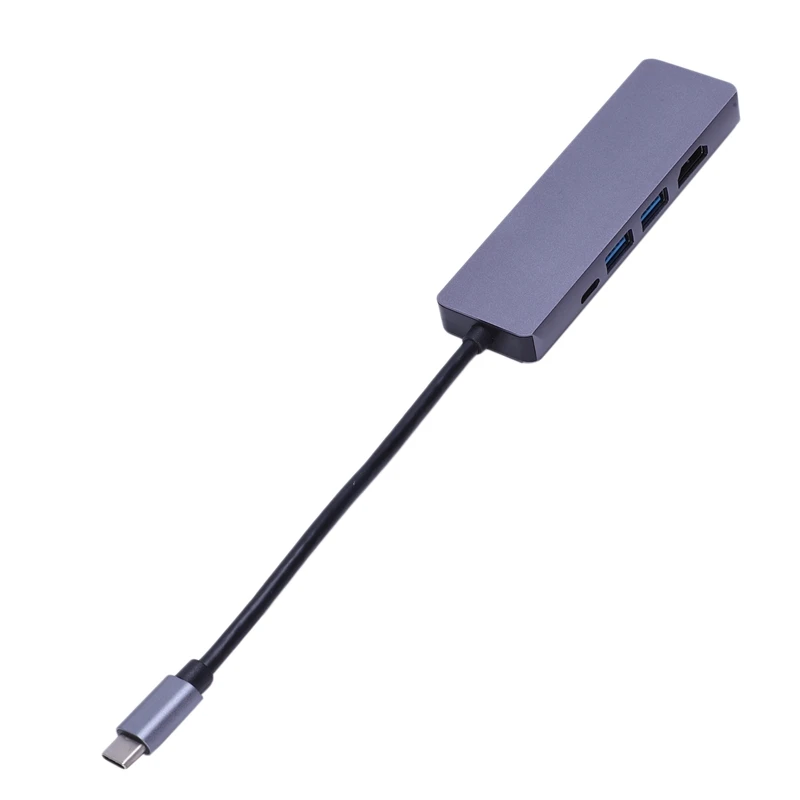 5 в 1 концентратор USB Type C Hdmi 4K для Gigabit Ethernet Rj45 Lan адаптер Pro Thunderbolt 3 USB-C зарядное